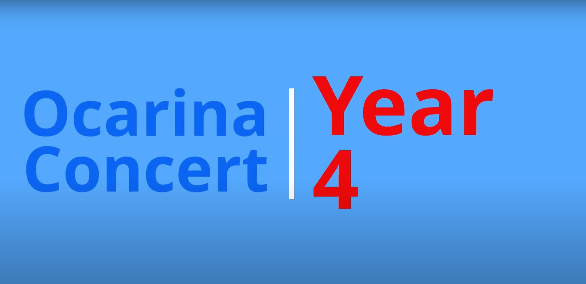 Year 4 Ocarina Concert Parkhill Junior School